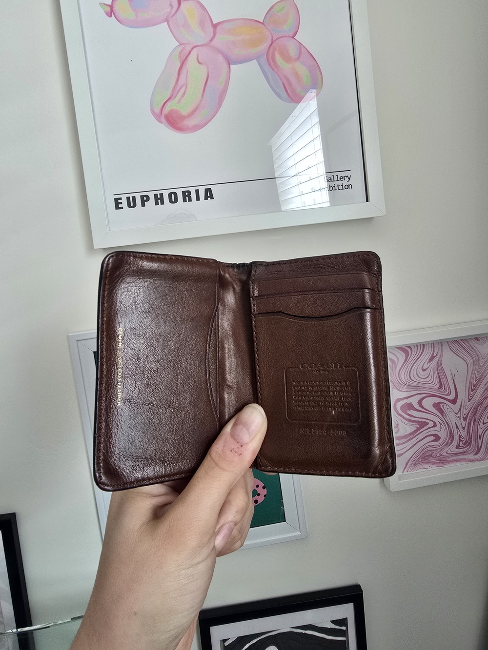 Coach Brown Loved Leather Menโs Wallet